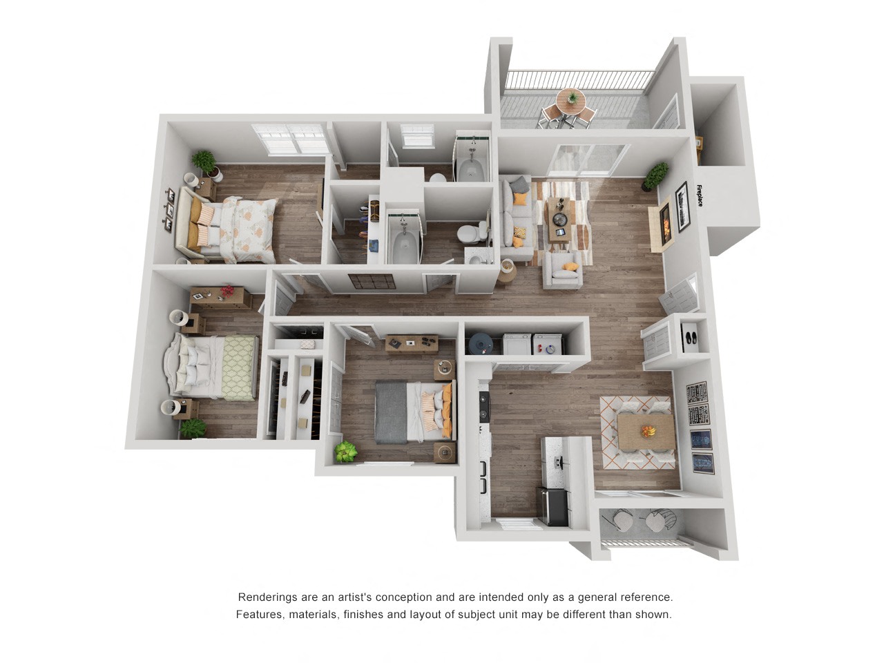 Floor plan layout diagram for The Charleston